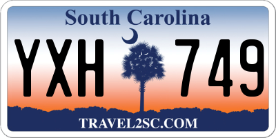 SC license plate YXH749
