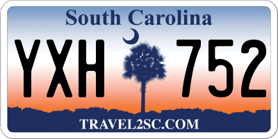 SC license plate YXH752