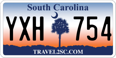 SC license plate YXH754