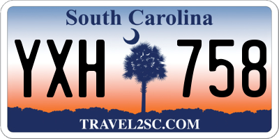 SC license plate YXH758