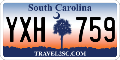SC license plate YXH759