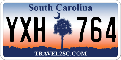 SC license plate YXH764