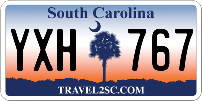 SC license plate YXH767