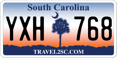 SC license plate YXH768