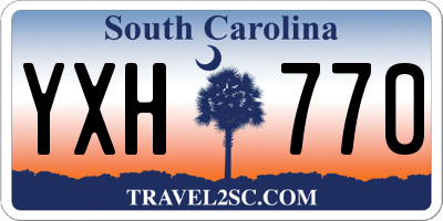 SC license plate YXH770
