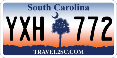 SC license plate YXH772