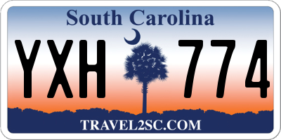 SC license plate YXH774