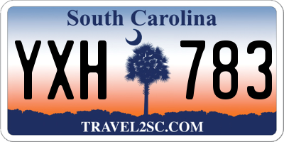 SC license plate YXH783