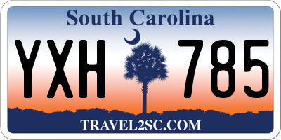SC license plate YXH785