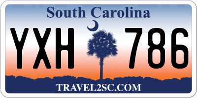 SC license plate YXH786