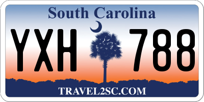 SC license plate YXH788