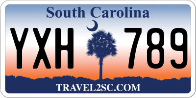 SC license plate YXH789