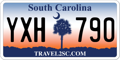 SC license plate YXH790
