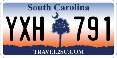 SC license plate YXH791