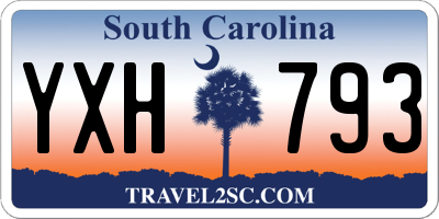 SC license plate YXH793