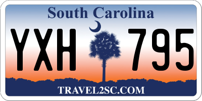 SC license plate YXH795