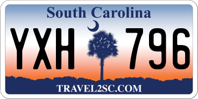 SC license plate YXH796