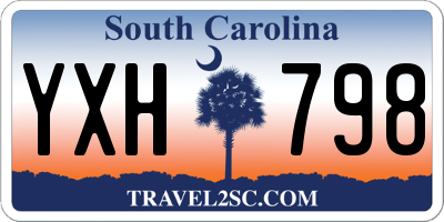 SC license plate YXH798