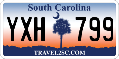 SC license plate YXH799