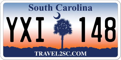 SC license plate YXI148