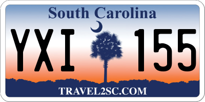 SC license plate YXI155