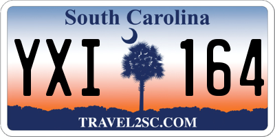 SC license plate YXI164