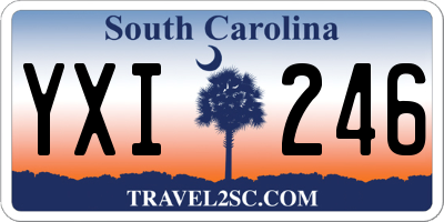SC license plate YXI246