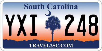 SC license plate YXI248