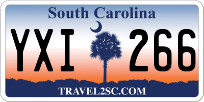 SC license plate YXI266