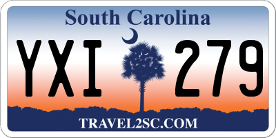 SC license plate YXI279