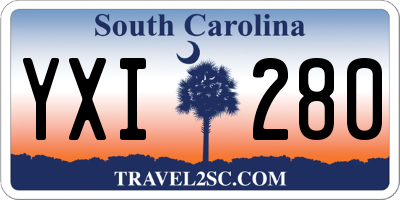 SC license plate YXI280