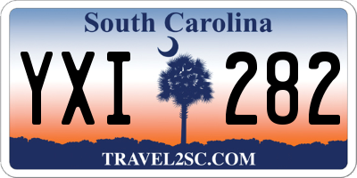 SC license plate YXI282