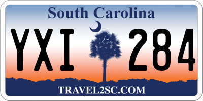 SC license plate YXI284