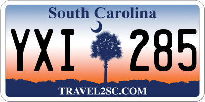 SC license plate YXI285