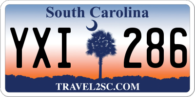 SC license plate YXI286