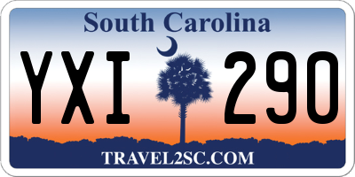 SC license plate YXI290