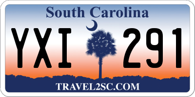 SC license plate YXI291