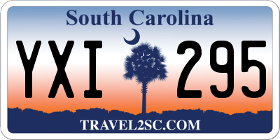 SC license plate YXI295