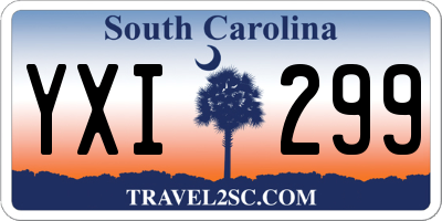 SC license plate YXI299