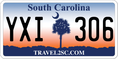 SC license plate YXI306