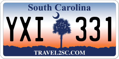 SC license plate YXI331