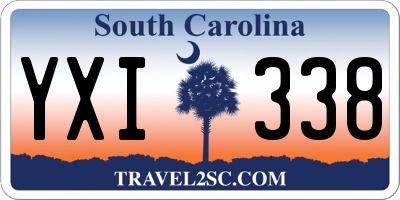 SC license plate YXI338