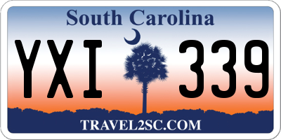 SC license plate YXI339