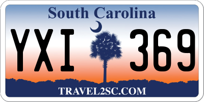 SC license plate YXI369