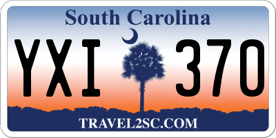 SC license plate YXI370