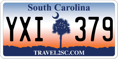 SC license plate YXI379