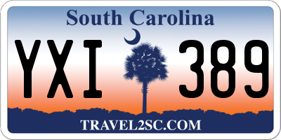 SC license plate YXI389