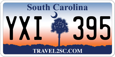SC license plate YXI395