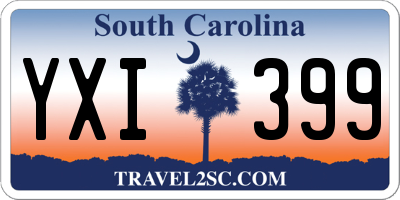 SC license plate YXI399
