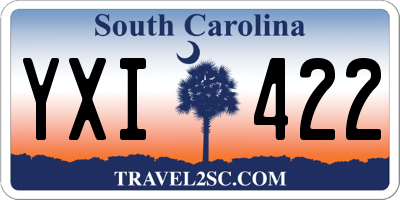 SC license plate YXI422